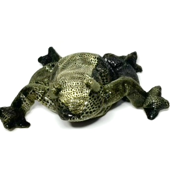 Flemington Frog Russ 6” Plush Stuffed Beanie Green Earth Zone Zonies Item 1354 - Picture 1 of 12